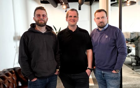 Geschäftsführung der conmeet GmbH: Leandro Ananias, Benedikt Kisner, Lennart Eckerlein (von links nach rechts)